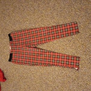 High waist plaid Junkfood pants, size large